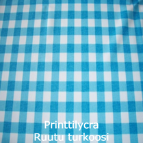 joustava kangas printti lycra Ruutu turkoosi