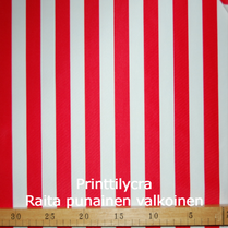 joustava kangas printti lycra Musta/Valkoinen raita