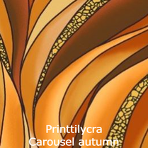 joustava kangas printti lycra Carousel autumn