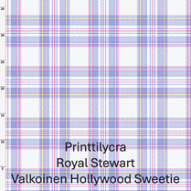 joustava kangas printti lycra Royal Stewart