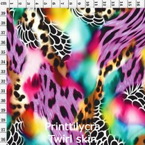 joustava kangas printti lycra Twirl skin