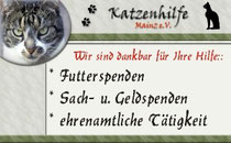 Tierbetreuung Lorenz Noll unterstützt die Katzenhilfe Mainz