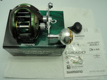 Click to enlarge - Shimano Curado 300 EJ Reel with 40mm Knob Type II Upgrade