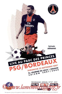 Programme  PSG-Bordeaux  2007-08