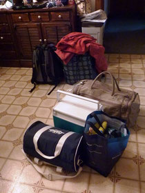 Unser Gepäck für drei Tage - geht doch, oder?!