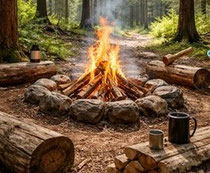Abenteuer Wald Lagerfeuer