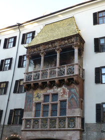 das "Goldene Dachl" in Innsbruck/Tirol