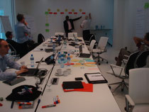 Gute Arbeitsatmosphäre zu einem Workshop beim Kunden in der Schweiz, Phasenabschluß eines strategischen Einkaufsprojektes, welches wir über einige Monate begleitet haben. Juni2012