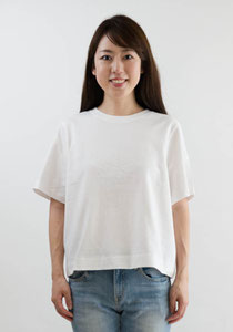 クロップドクルーネックTシャツ