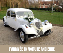 A chaque semaine, son moyen de transport original pour les mariés ! Voiture ancienne