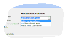 Ausschnitt aus IDS-Einstellungen eines Lieferanten