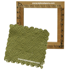 telar de mesa cuadrado - square loom