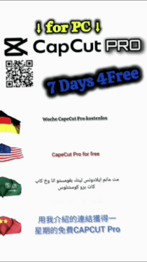 Capcut PRO, Tryout, Freetrial 7 days, iPad, Desktop