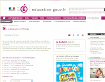 Le BO sur le site education.gouv.fr