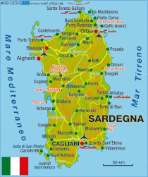 Sardinien - Bitte auf Karte klicken !
