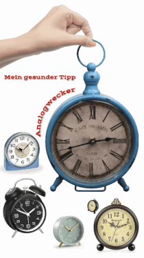 Analoger Wecker Vintage (keine Strahlung) 