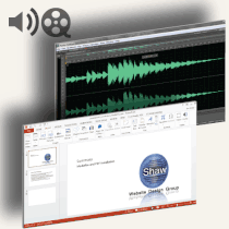 Audition and powerpoint bring a new dynamic to your website