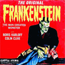 A Karloff Frankenstein Trilogy: But Glenn Strange woos The Bride on the Castle box!