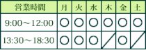 たがみ治療院営業時間