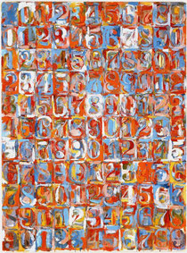 Jasper Johns, "Numbers in colours", 1958-59