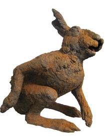 Hase (Terrakotta, H: 34 cm)