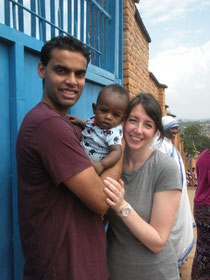 Ben & Susie and their sweet little boy from Rwanda.