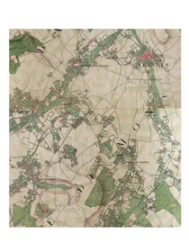 Carte Ferraris - Entité de Chièvres - KBR