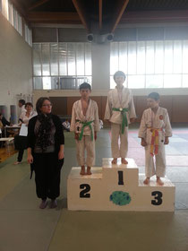 Arthur sur le podium (2ème)