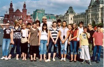 Unsere Besuchergruppe auf dem Roten Platz 2007