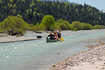 Im Kanadier auf der Isar