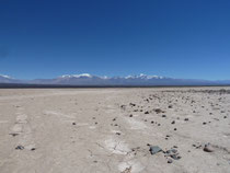 La cordillère Ansilta depuis la lagune du Parque El Leoncito