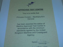 Certificato Marlins Test Center