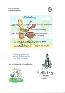 einladung Grillnachmittag