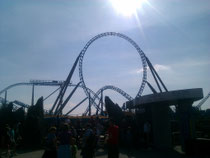 Die Blue Fire Achterbahn im Europapark