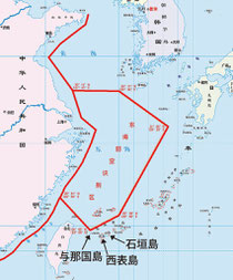 中国国防省が発表した東シナ海の防空識別圏(同省ホームページより)