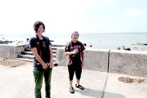 右から吉岡俊朗さんと廣川茜さん