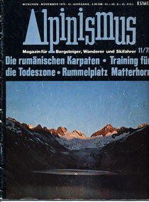 Mein Titelfoto für Alpinismus 11/1975