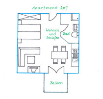 Apartment 201 / Erdgeschoss