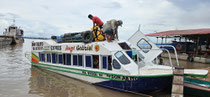 Unser Schiff in Pucallpa