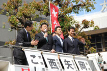 大宮駅前街頭演説