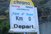 Alpes d´Huez - Stunde 0 und km 0