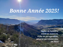 Une année naissante apporte des forces de renouvellement, renforcement et découvertes : qu'elles soient heureuses et constructives!