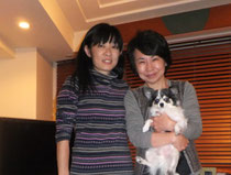 　　　　野田幸子先生＆愛犬チョロと