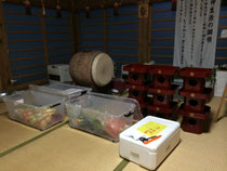神饌の盛り付け