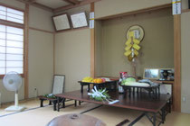 栗尾神社祭の神籬祭壇