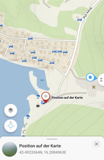 Es dauert nur kurz und wir rollen bis vor die Altstadtinsel Trogir.