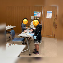 夢中になって作業中
