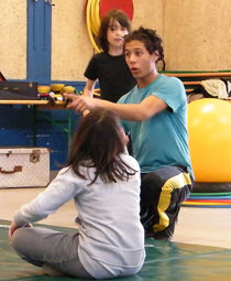 Kévin à l'atelier cirque