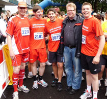 v.l. Thomas Städler, Constantin Gustke, Kaya Evdedurmaz, Volker Block und Dennis Futterlieb