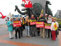 Eine kleine Gruppe der Sozialdemokraten die am Spaziergang teilgenommen haben